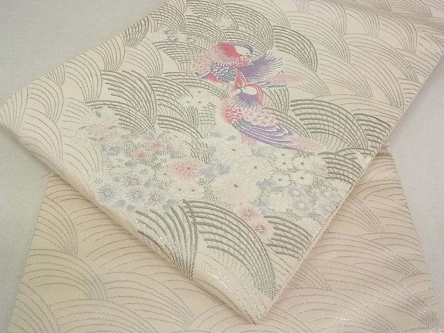 金繕いのある古伊万里染付菊花七宝繋文輪花皿 d19.7cm Kintsugi