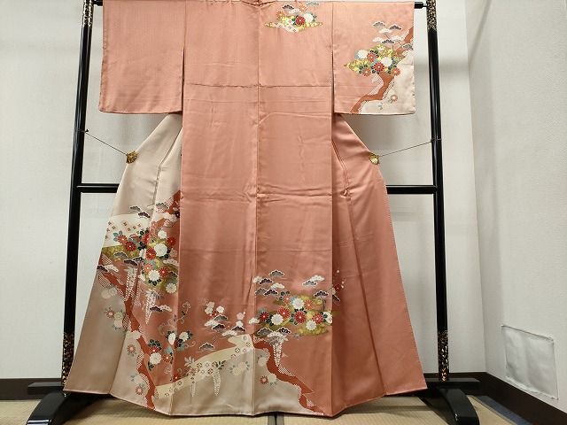 楽天市場】仕立て付き 総刺繍正絹訪問着 h-945 尾峨佐染繍 新品