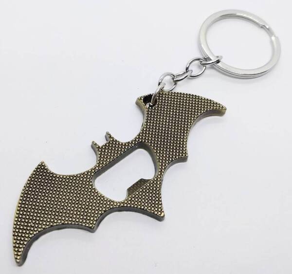 送料無料 バットマン 栓抜き アメコミ Aゴールド キーリング キーホルダー アメリカン雑貨 スマアク
