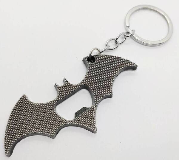 送料無料 バットマン 栓抜き アメコミ Aシルバー キーリング キーホルダー アメリカン雑貨 スマアク