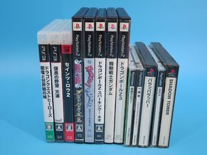 プレイステーション 1 2 3 ソフト セインツ ロウ ドラゴンクエストヒーローズ ドラゴンボール 現状品 クラフトシート梱包(RX02