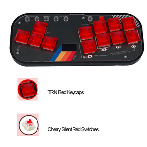 ミニhitboxコントローラー、socdアーケードスティックキーボード、rgbチェリースイッチ、pc、Android、ps4、misterfpga