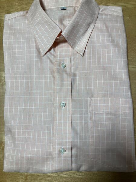 メ4458 美品 ユニクロ ビジネスシャツ Yシャツ 半袖 L