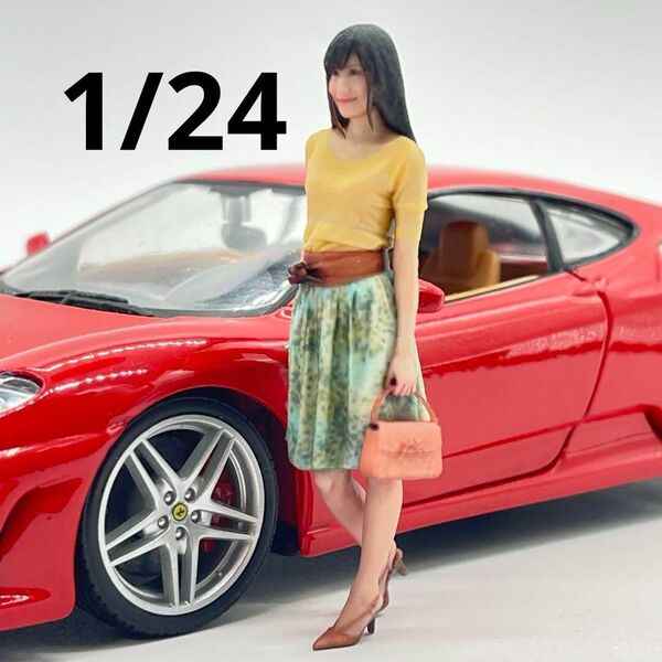 完成品 1/24 77-2 フィギュア ミニカーに ミニチュア 1/64より大 リアルフィギュア ミニチュアイメージ ドールハウスにも