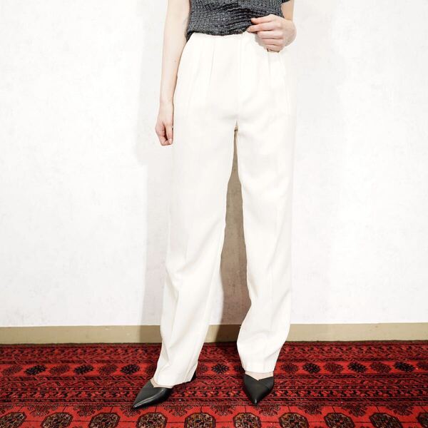 USA VINTAGE TUCK DESIGN SLACKS PANTS/アメリカ古着タックデザインスラックスパンツ