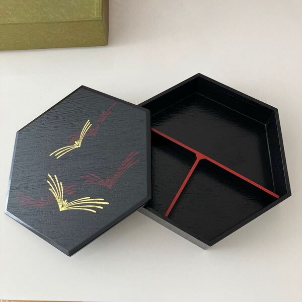 象彦 漆器 菜盛入 菓子器 箱 行事 お弁当 漆芸