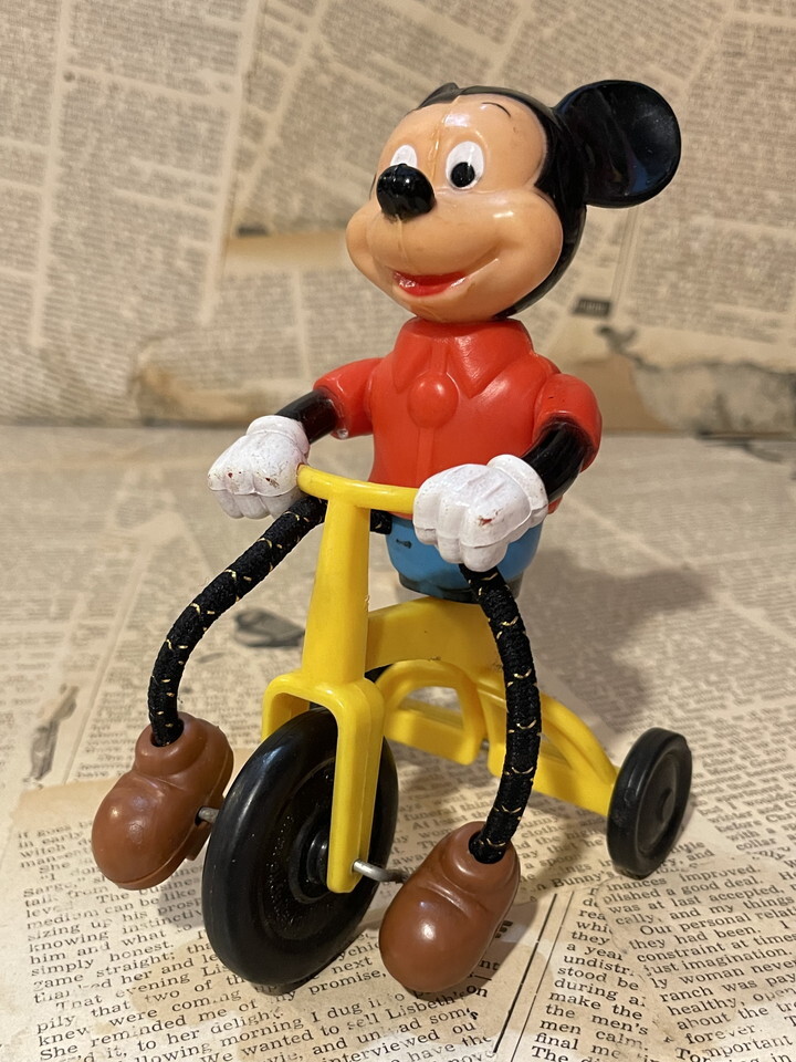 ◎美◎レア☆50S☆ラインマ-☆ミッキーマウス☆三輪車☆荷台付 ◎美◎レア☆50S☆ラインマ-☆ミッキーマウス☆三輪車☆荷台付