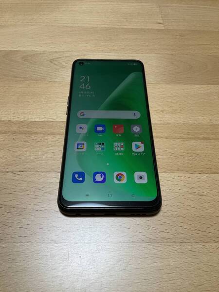 【SIMロックなし】au OPPO A54 5G OPG02 シルバーブラック IMEI:869128050847895(利用制限◯)