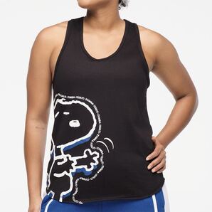 【正規品・新品】Mサイズ★ZUMBA・ズンバ★ スヌーピー タンクトップ BK