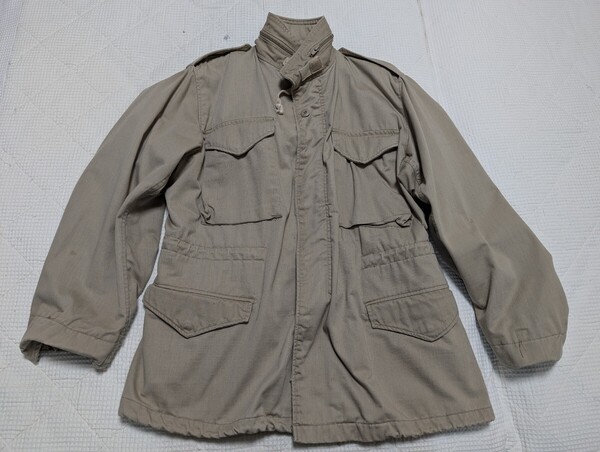 【希少 珍品】Golden MFG 社製 M-65 フィールド ジャケット デザート タン カラー ベージュ Medium Regular M-R ヴィンテージ 民生品