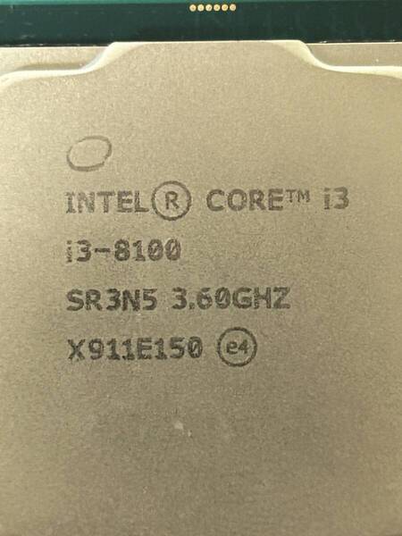intel CPU 第8世代 Core i3 8100 3.60GHz LGA1151 ■動作確認品 ■送料無料