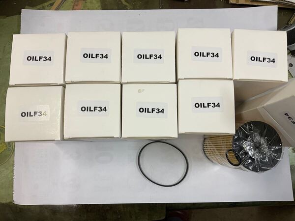 いすず エルフ 85系 4JJ1 オイルフィルター オイルエレメント10個セット未使用 純正互換 8-98018858-0 AY110-SZ007 アトラス タイタン