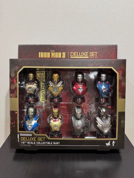 【ホットトイズバスト】『アイアンマン3』1/6スケールバスト デラックスセット アイアンマンマーク42 バトルダメージ版 ボーナスバスト