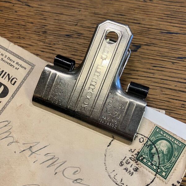 【vintage 】クリップ ペーパークリップ 古道具 アンティーク ジャンク 店舗什器 アメリカ 50s ESTER BROOK antique