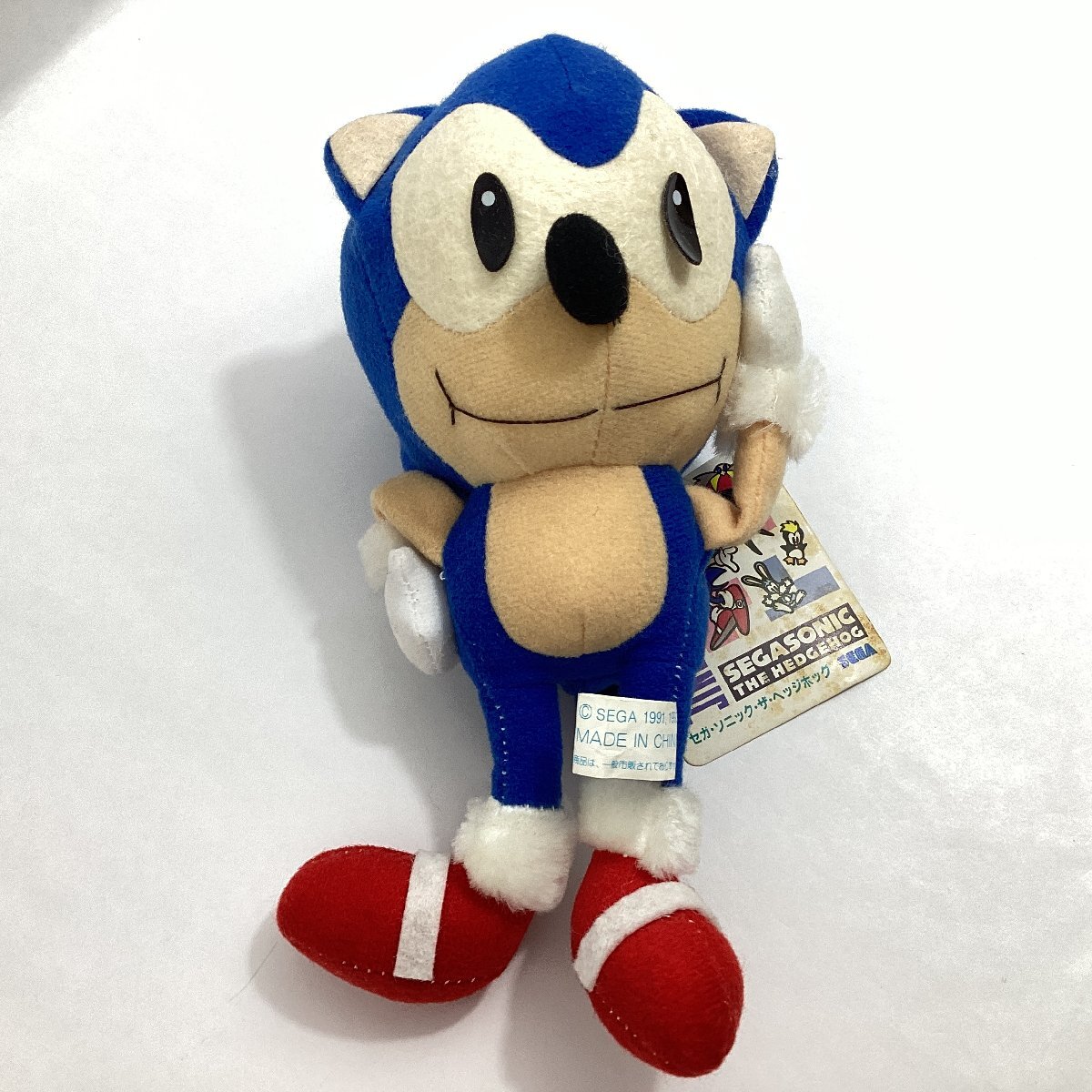 SEGA セガ ソニック・ザ・ヘッジホッグ ぬいぐるみ 1992年製 紙タグ付のきれいな状態でお譲り頂きました！ | 買取実績ギャラリー |  キャラクターぬいぐるみ買取専門店 リトルワン