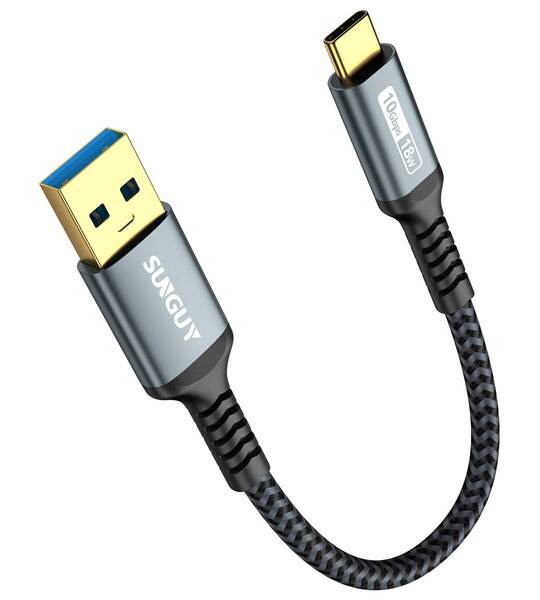 【在庫処分】データ転送 タイプ c 10Gbps 高速充電 USB-A Gen2 to USB-C USB3.1 短い 15cm