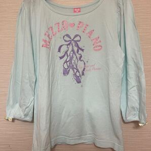 【送料無料】160 メゾピアノ mezzo piano トップス 水色 薄手