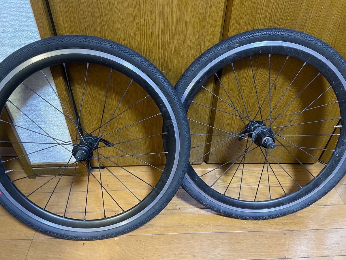 20インチ新品自転車ホイールシマノハブシュワルベタイヤセット