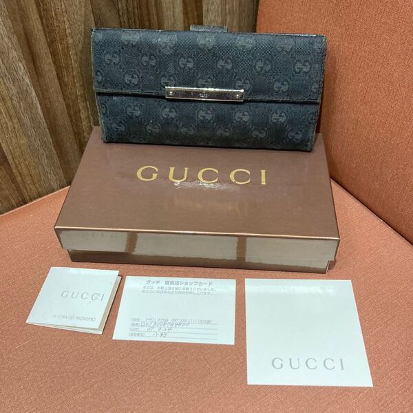 GUCCI グッチ GGキャンバス 財布 長財布 二つ折り 箱付き レディース メンズ ファッション アイテム おしゃれ 人気 GG柄
