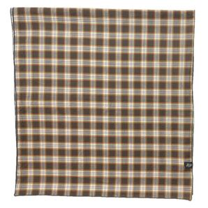 MADE IN ITALY製 ENERGIE チェック柄コットンストール ブラウン エナジー イタリア製