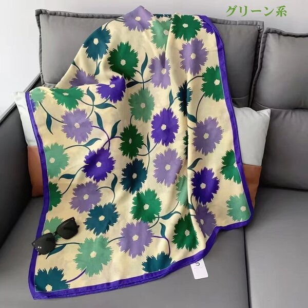 太陽花 ストール 春夏秋 緑 グリーン 大判ストール 柔らかい 冷房対策 日焼け防止 おしゃれ かわいい UV対策 レディース 母の日