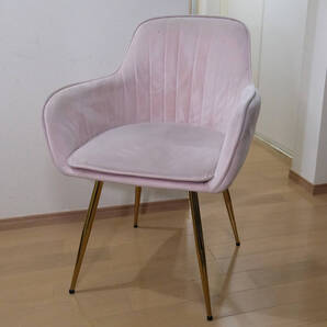 カフェチェア 椅子 ダイニングチェア リビングチェア ベルベット・ベロア素材 カフェ使用 ,