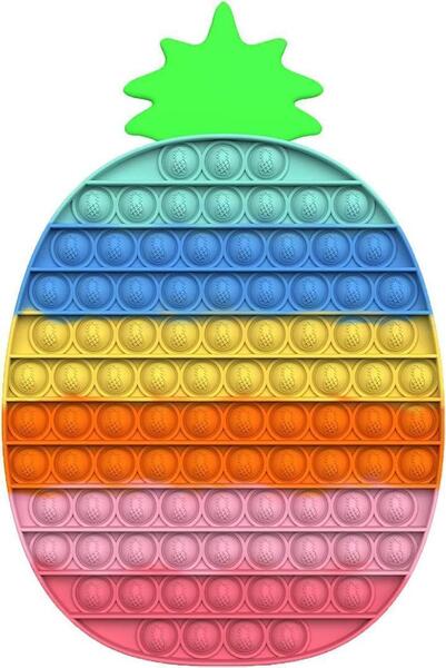 プッシュポップ パイナップル ストレス解消グッズ スクイーズ玩具 おもちゃ
