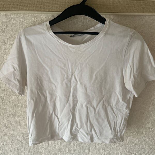 ZARA ザラ トップス Tシャツ 半袖 白 ホワイト M