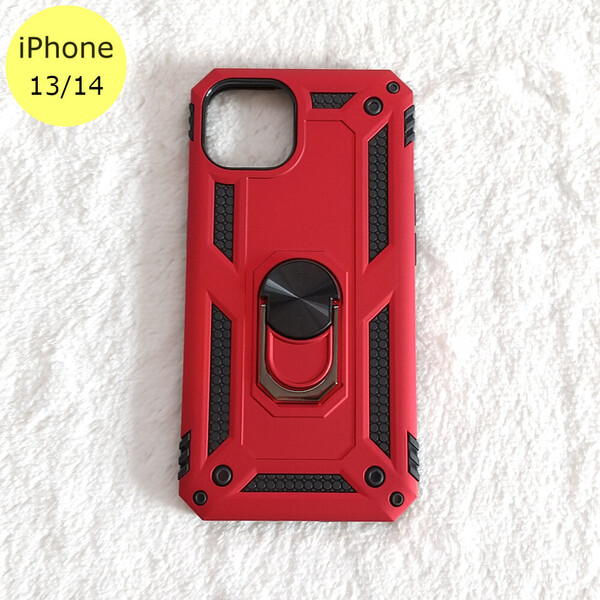 耐衝撃 衝撃吸収 iPhone13/14ケース レッド