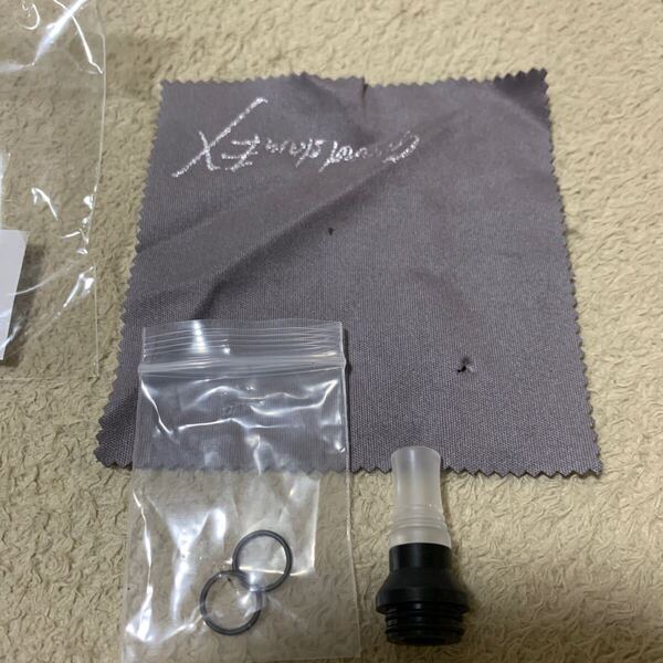 610t2202☆ VAPE バルカンホールドリップチップ ベイプ マウスピース drip tip スピットバック 防止 vape 用 キャップ カバー(クリア)