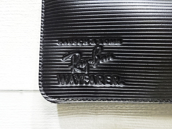 廃盤 良品 70s80s 古い B&L レイバン 黒 ウェイファーラー ソフト ケース サングラス USA RAYBAN ボシュロム アメリカ ビンテージ WAYFARER