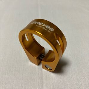 ☆ 新品!! 自転車 軽量 アルミ シートクランプ φ28.6mm用 ゴールド ☆