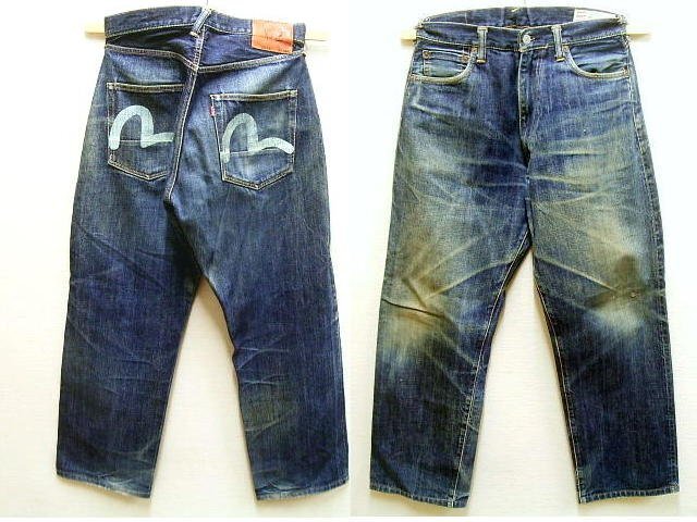 ◇即決[W34]サンプル級の鬼ヒゲ EVISU 2002 NO.2 日本製 ビンテージ復刻 エヴィス デニム パンツ■4941
