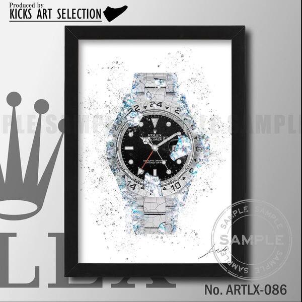 Rolex エクスプローラーオイスターパーペチュアル/オマージュアートインテリアポスター/ 腕時計/ ファッション/ ロレックス/ ハンドメイド
