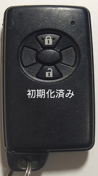 初期化済トヨタ純正スマートキー 2ボタンヴィッツ オーリス ルミオン 基盤番号271451-5841新品電池サービス⑭