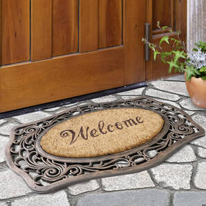 ラバーマット 滑り止めマット PVC製 玄関マット 45X75cm