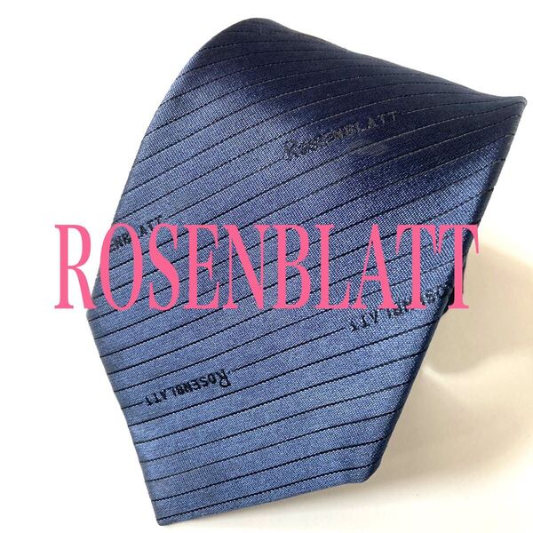 ネクタイ ROSENBLATT USA 濃紺 SILK/ポリエステル ビンテージ ビジネス スーツ リクルート 即決