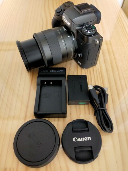 ★実用美品★ CANON キャノン EOS M5 EF-M 18-55mm F3.5-5.6 IS STM レンズセット