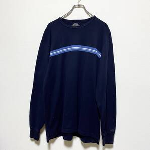 アメリカ古着 IZOD ニット セーター 長袖 US古着 クルーネック コットン Lサイズ 【W55】