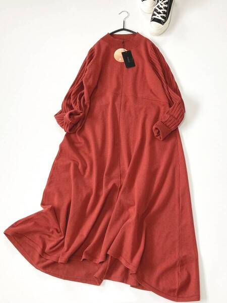 新品 URBAN RESEARCH ROSSO アーバンリサーチロッソ レッド ハイネックフレアワンピース