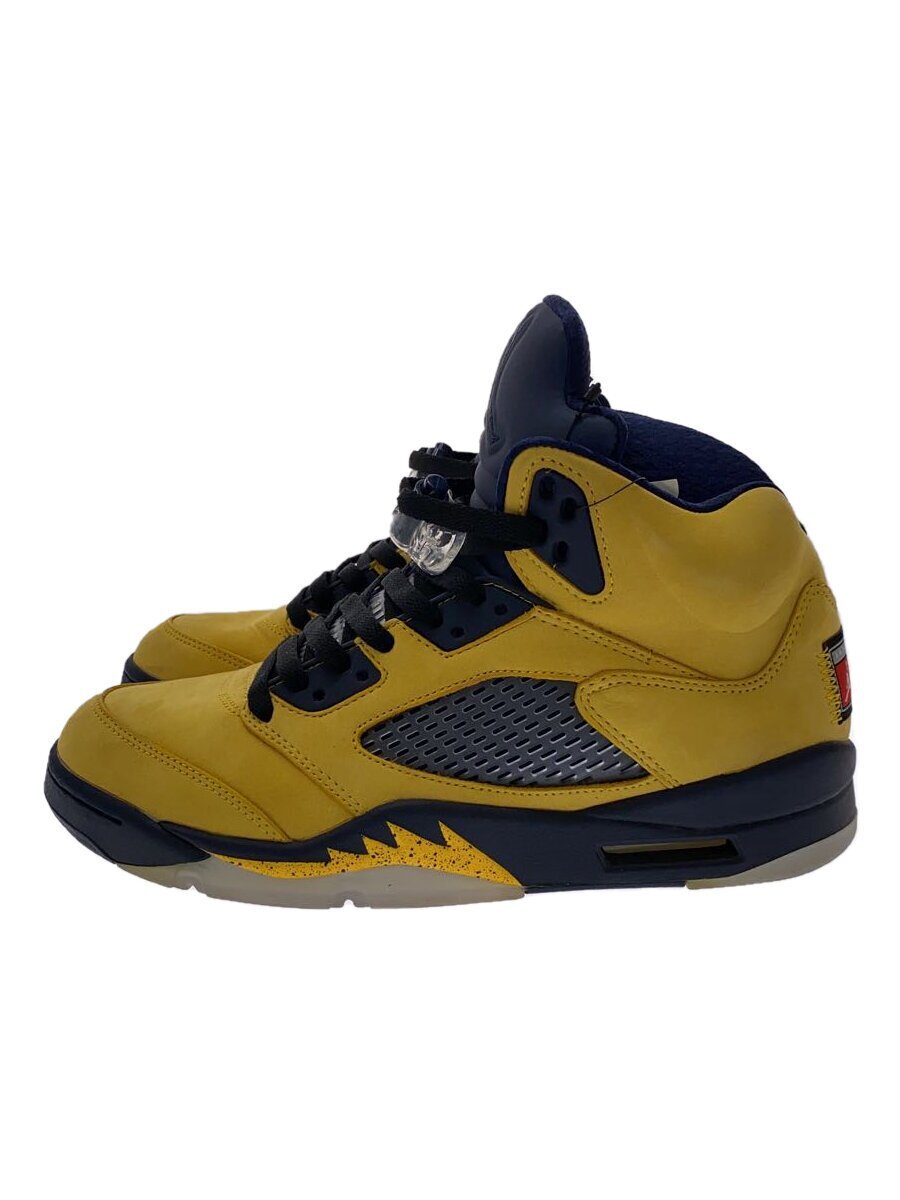 NIKE◆エアジョーダン5レトロSE/イエロー/CQ9541-704/27cm/CQ9541-704