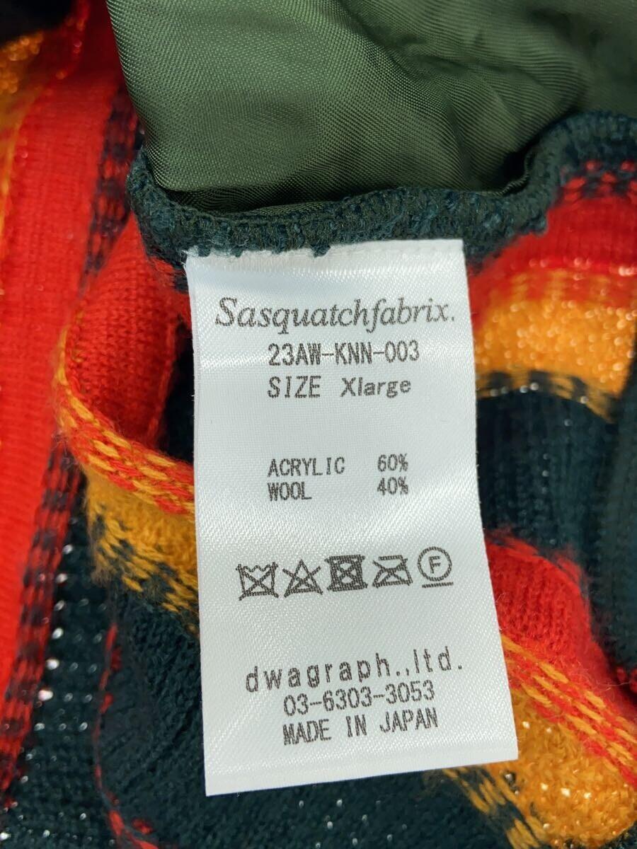 Sasquatchfabrix.◆23AW KNIT CARDIGAN RASTA/ラスタニットカーディガン/XL/23AW-KNN-003 Sasquatchfabrix.◆23AW KNIT CARDIGAN RASTA/ラスタニットカーディガン/XL/23AW-KNN-003