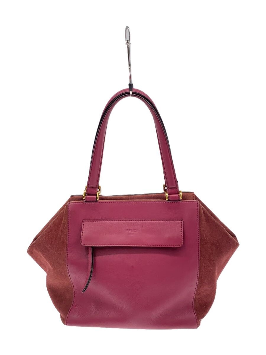 FENDI◆トートバッグ/レザー/BRD/無地/boxy leather