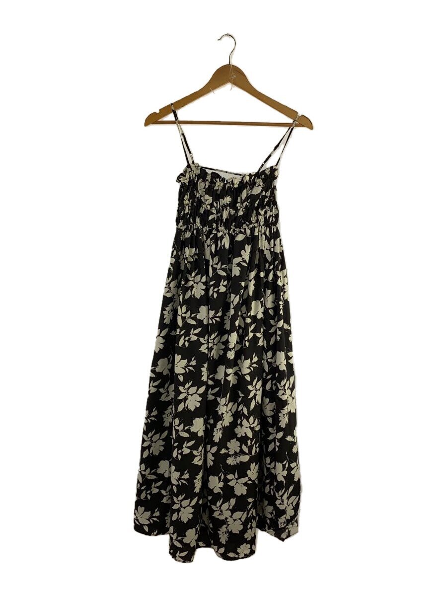 NATURAL BEAUTY BASIC◆キャミワンピース/M/ポリエステル/BLK/花柄/017-4140570