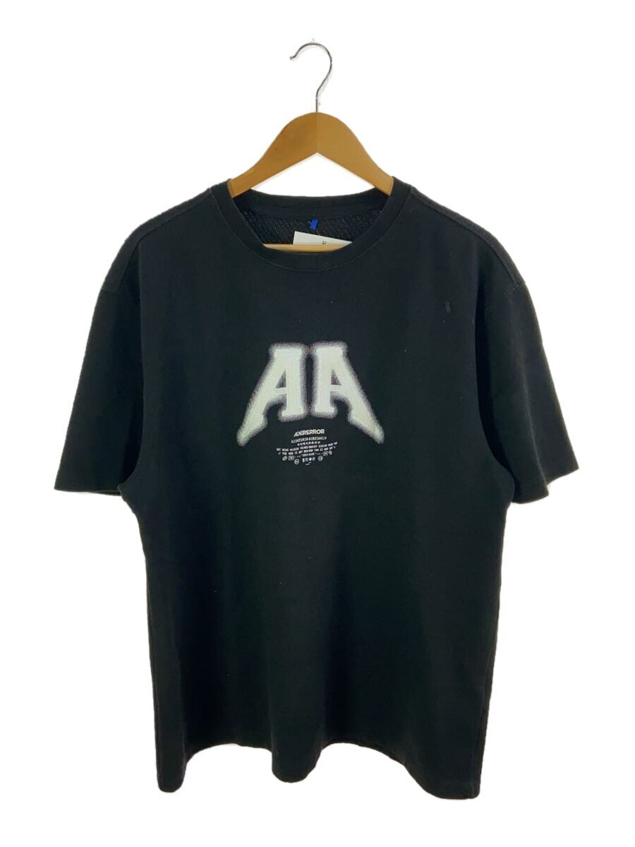 ADER ERROR◆Tシャツ/L/コットン/BLK/BN01SSTS0105BK