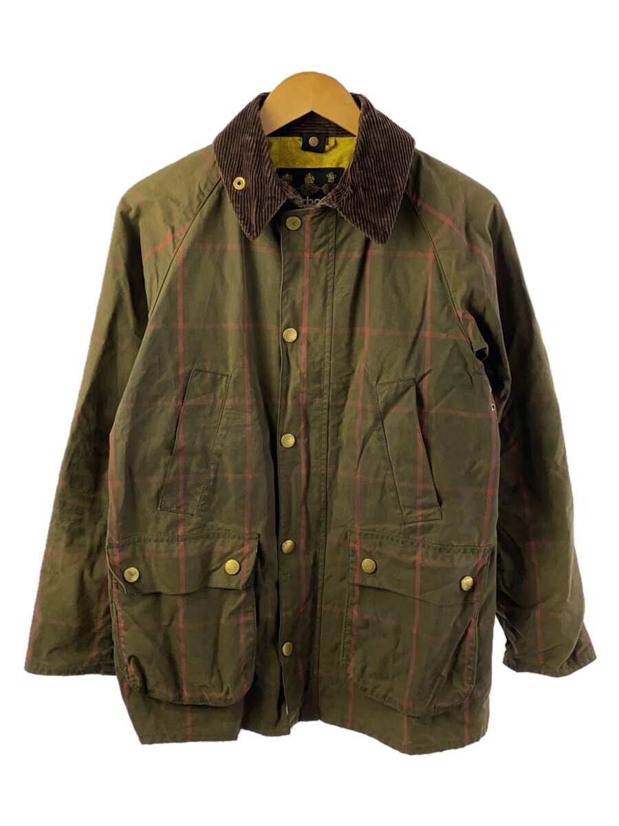 Barbour◆ジャケット/38/コットン/KHK/チェック/1302121