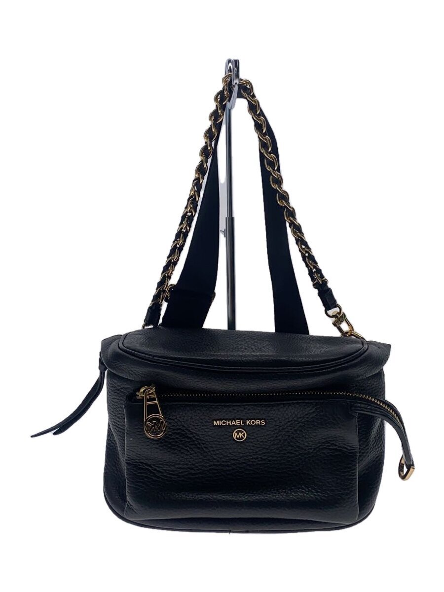 MICHAEL KORS◆ショルダーバッグ/-/BLK/無地