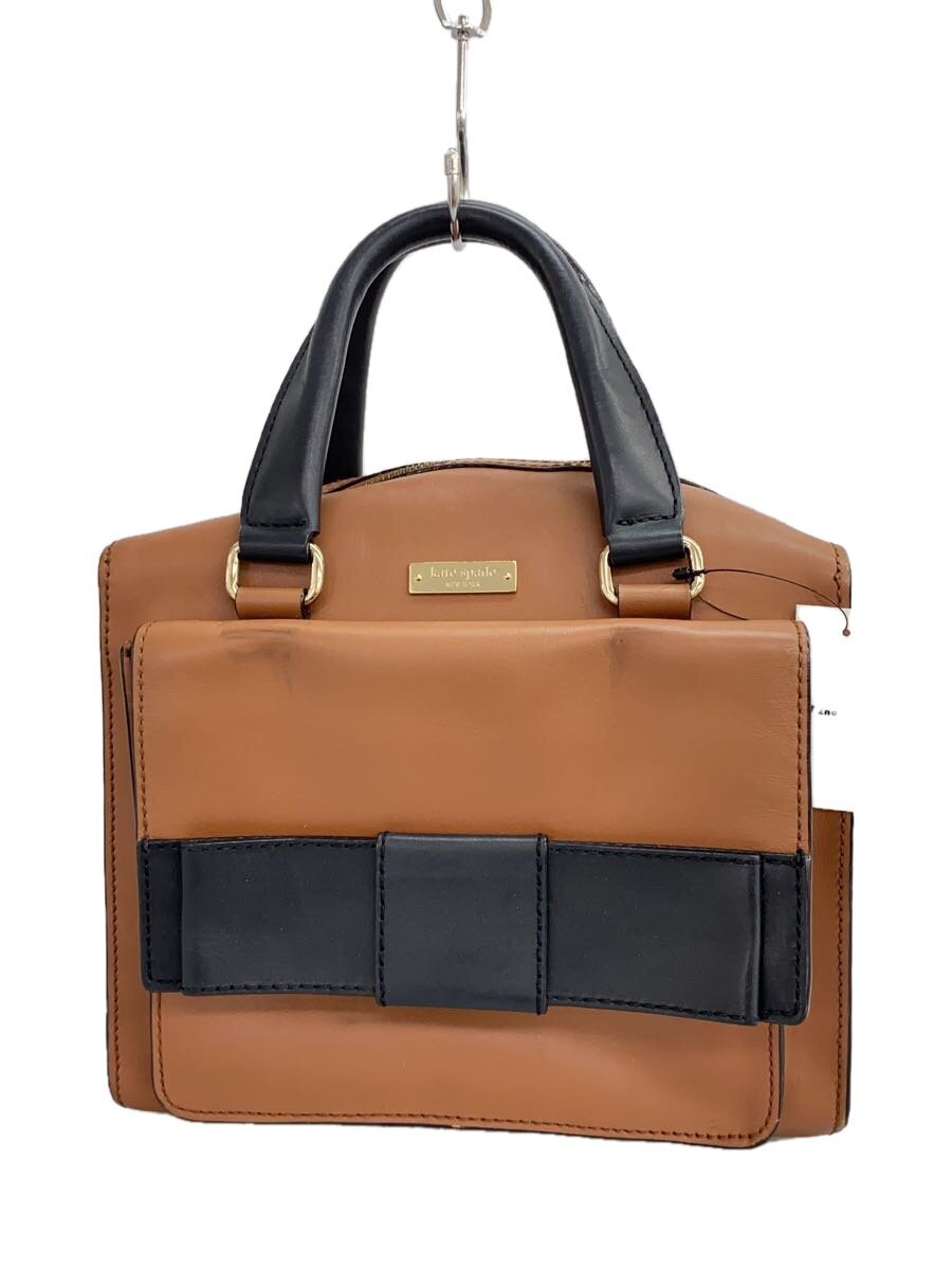 kate spade new york◆トートバッグ/レザー/BRW