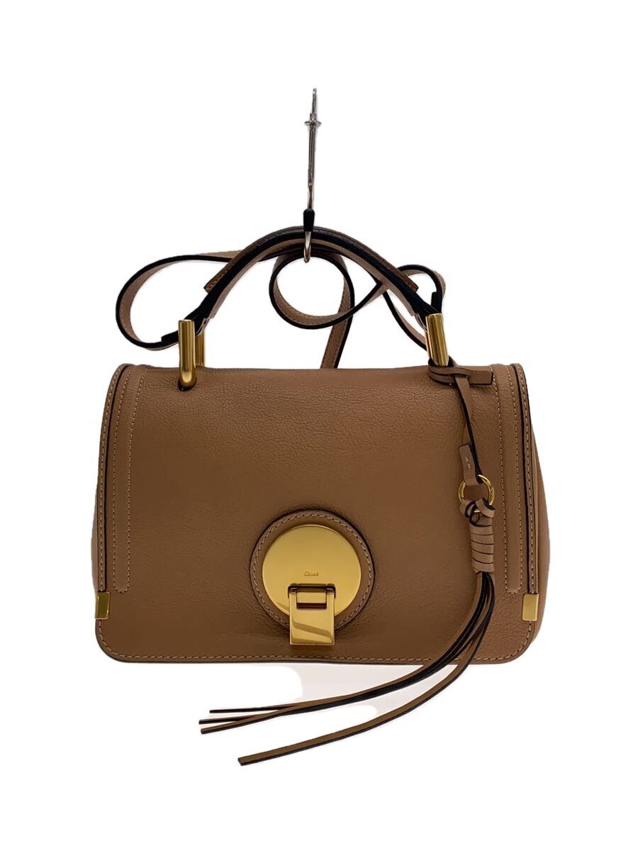 Chloe◆ショルダーバッグ/レザー/CML/3S0381-H7V