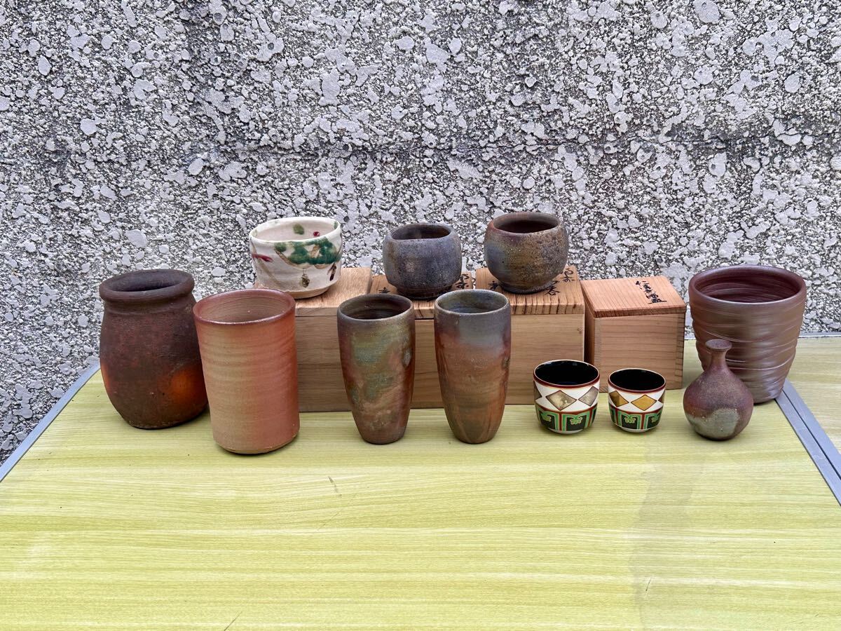 Yahoo!オークション -「ぐい呑み 作家」(酒器) (備前)の落札相場